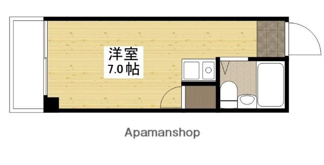 パートナー広島(ワンルーム/2階)の間取り写真