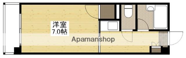 ジャスティヒルト 高須(1K/5階)の間取り写真