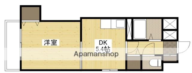 リバーサイド堺町(1DK/2階)の間取り写真