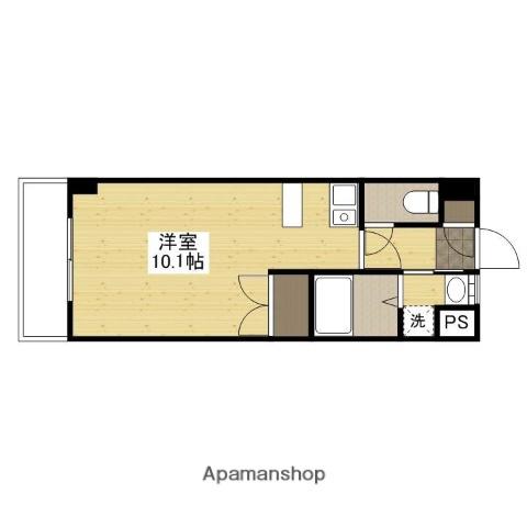 福地産業西十日市ビル(ワンルーム/2階)の間取り写真