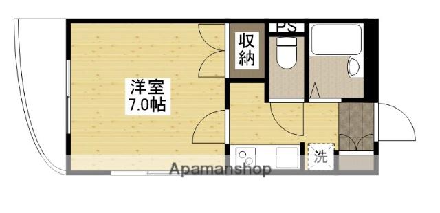 K・Tビル(1K/4階)の間取り写真