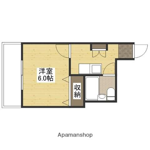 KENSEI8(1K/2階)の間取り写真