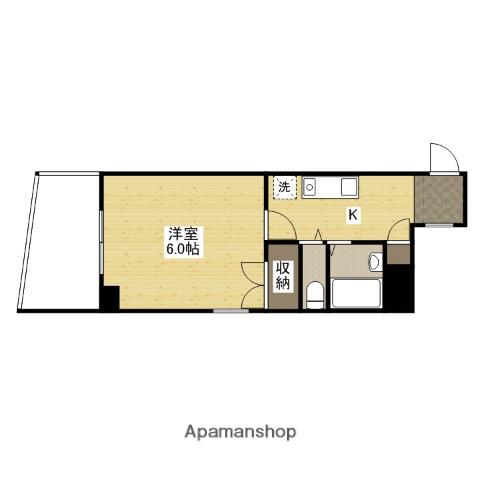第10片山ビル(1K/8階)の間取り写真