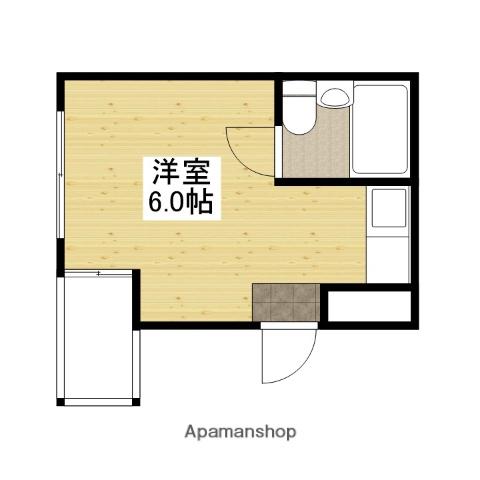 アスプロパラティ Ⅱ(ワンルーム/4階)の間取り写真