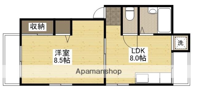ユースピアみなみ(1LDK/1階)の間取り写真
