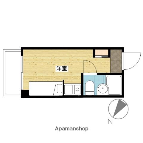 山下ビル(ワンルーム/5階)の間取り写真