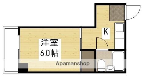 HYビル(1K/3階)の間取り写真
