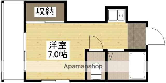 フォルテシモ 住吉(ワンルーム/4階)の間取り写真