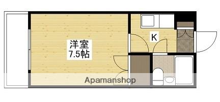 大芝グリーンコーポ(1K/2階)の間取り写真