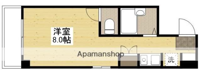 クリエーション中広(ワンルーム/2階)の間取り写真