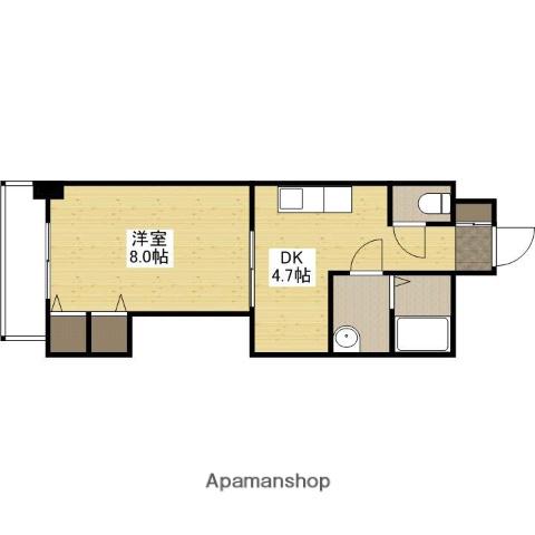 クレセールフルタ(1DK/2階)の間取り写真