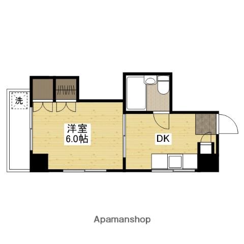 ヴィラ大州通(1DK/7階)の間取り写真