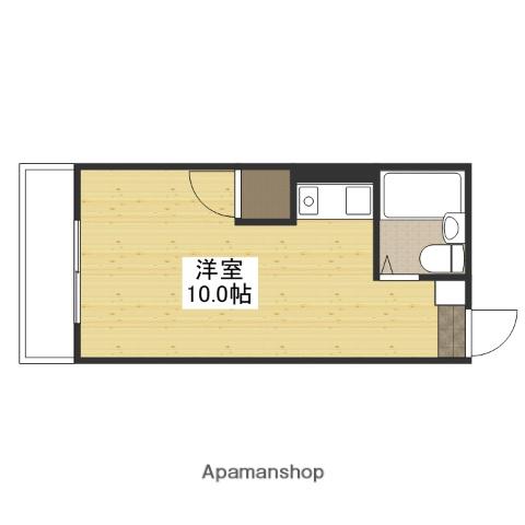 グリーンハイツ草津Ⅱ(ワンルーム/3階)の間取り写真