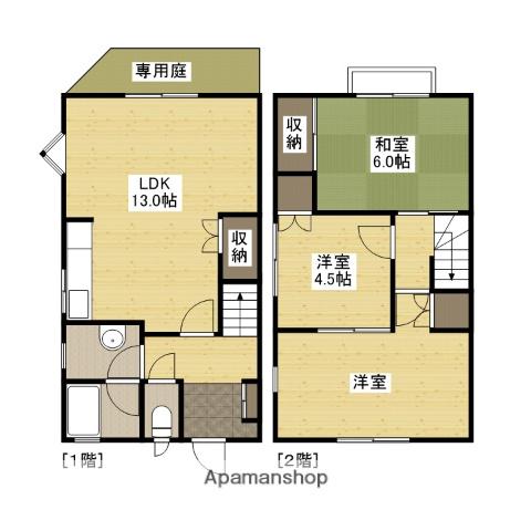 グリーンパークＡ(3LDK)の間取り写真