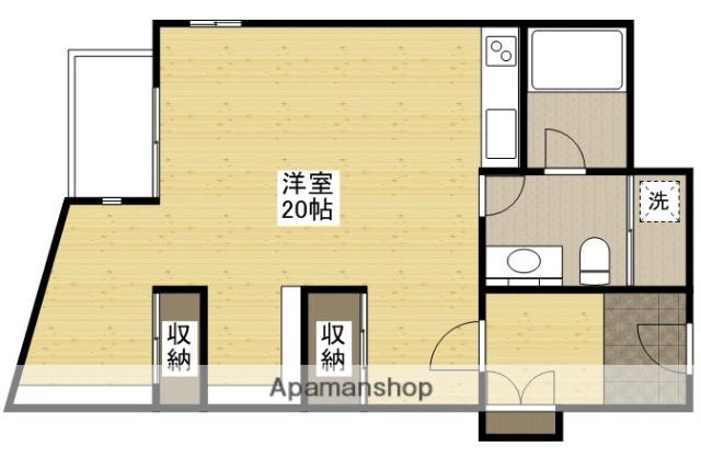 ナビオナルト(ワンルーム/2階)の間取り写真