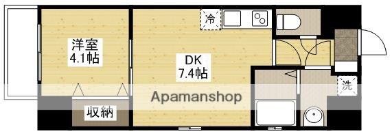 KATAYAMABLDG 24(1DK/12階)の間取り写真