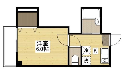 COMFORT AKEBONO(1K/3階)の間取り写真
