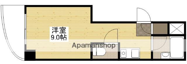 リボン金屋町(ワンルーム/1階)の間取り写真
