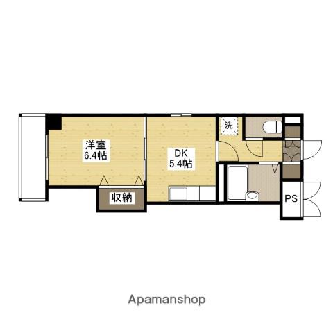 ハウスエーヌ西十日市(1DK/3階)の間取り写真