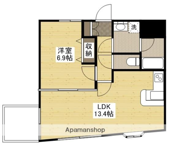リビュレット大宮(1LDK/2階)の間取り写真