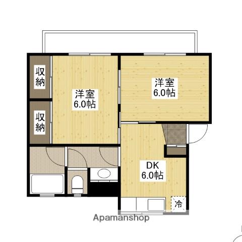 VISTA五日市(2DK/2階)の間取り写真