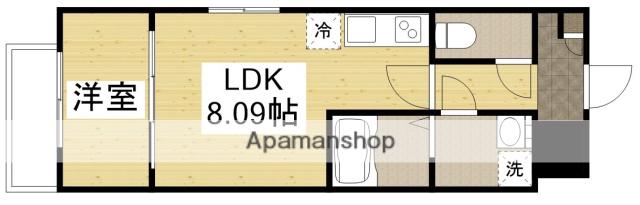 セブンプロート江波東(1LDK/2階)の間取り写真