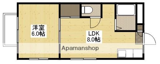 サンシティー洋光1(1LDK/1階)の間取り写真