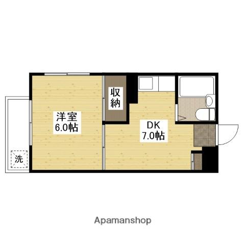 NOBLEアイ(1DK/4階)の間取り写真