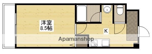 ハイツリリアン(1K/4階)の間取り写真