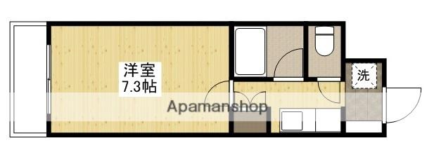 第3コーポ倉本(1K/2階)の間取り写真