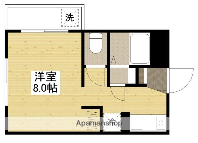 D-RESOOT(ワンルーム/3階)の間取り写真