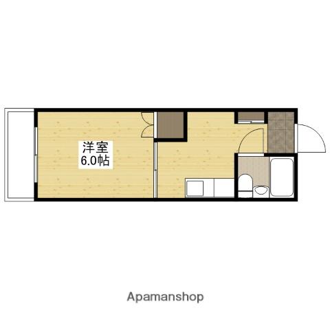 メゾン観音(1K/2階)の間取り写真