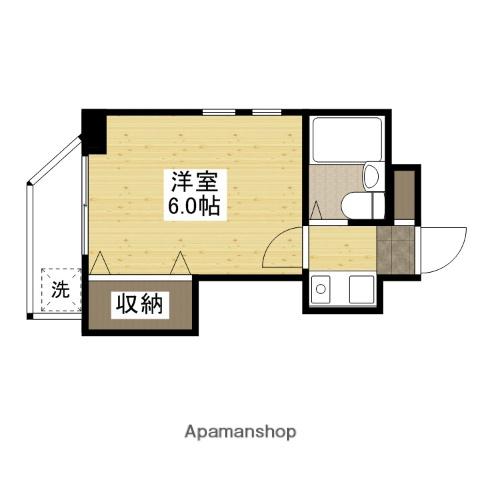 BUILD.K・I(1K/3階)の間取り写真