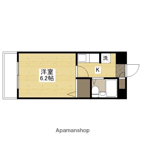 シェル今村(1K/2階)の間取り写真
