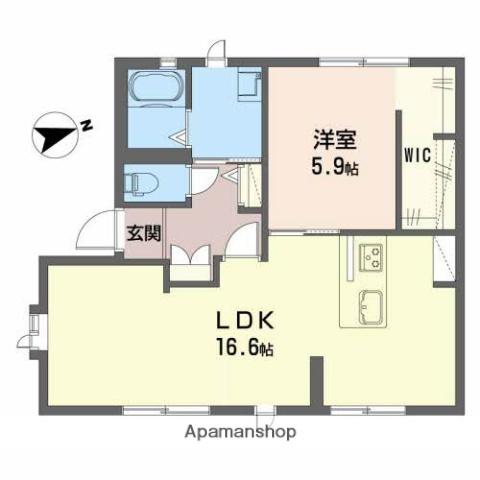 クレール池田(1LDK/1階)の間取り写真