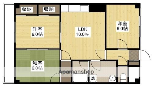 メゾンリュミエール(3LDK/4階)の間取り写真