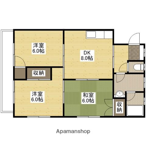 光洋マンション(3DK/2階)の間取り写真