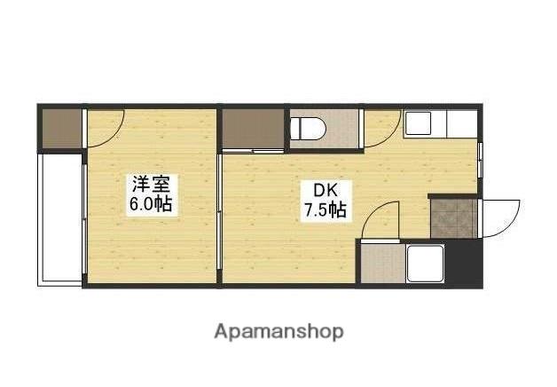 広島ベーカリービル(1DK/4階)の間取り写真