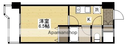 プライム出島(1K/5階)の間取り写真