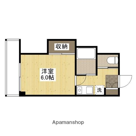 ベンレジデンス(1K/4階)の間取り写真