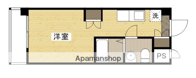 レジディア比治山公園(ワンルーム/8階)の間取り写真