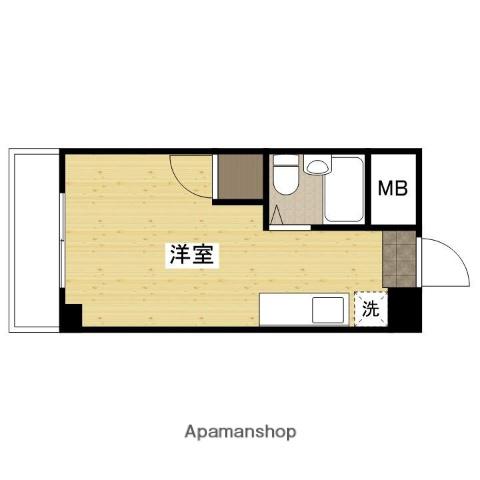 サンライズ八幡(ワンルーム/2階)の間取り写真