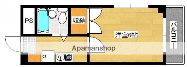 パステルクボ15(1K/7階)の間取り写真