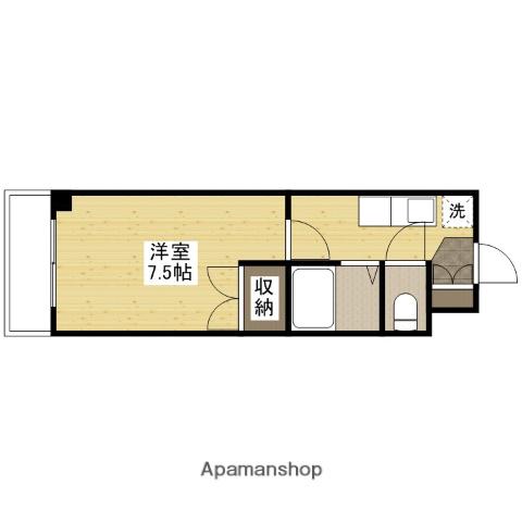 大村ビル(1K/3階)の間取り写真