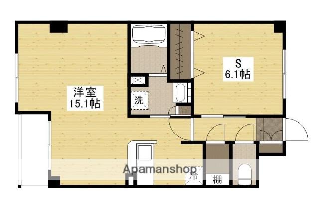 ヴィランス大塚Ⅱ(ワンルーム/4階)の間取り写真