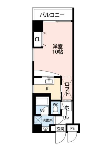 第6小谷ビル(ワンルーム/8階)の間取り写真