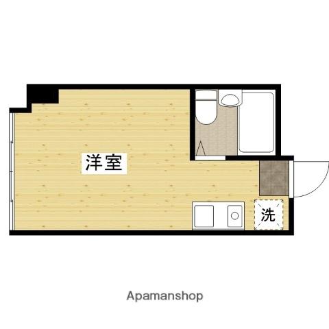 メゾン香川(ワンルーム/2階)の間取り写真