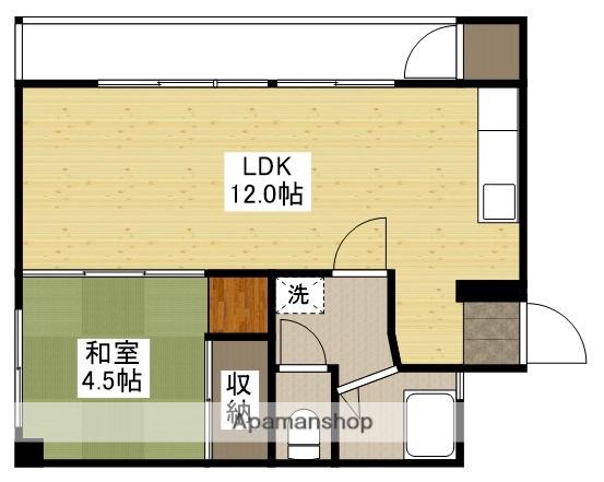 いづみビル(1LDK/3階)の間取り写真
