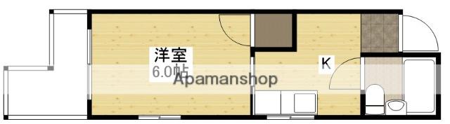 外尾ビル(1K/3階)の間取り写真