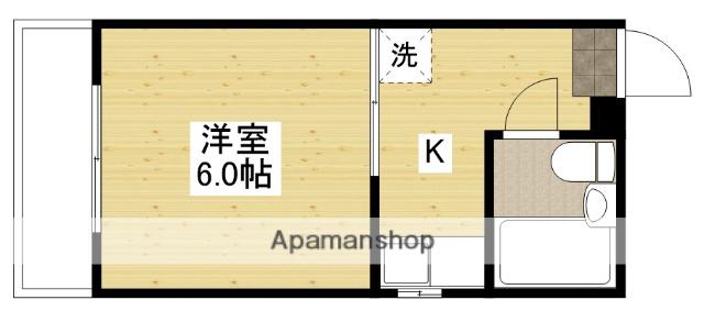 YMシャトー(1K/2階)の間取り写真